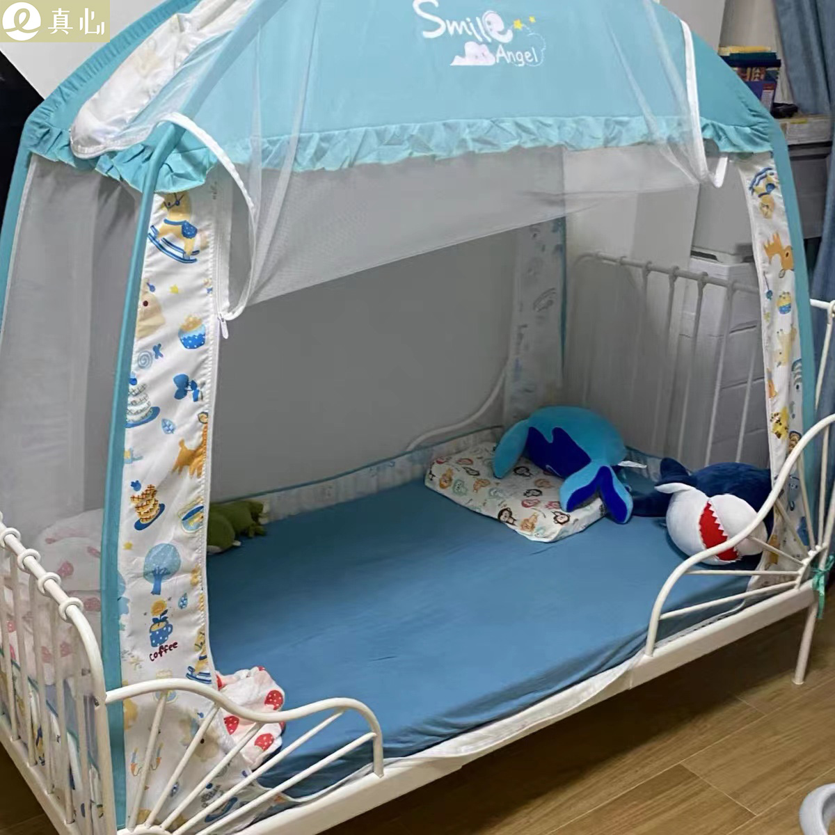 Child mosquito bed cot Mongolian bag suitable for IKEA Milone Children's bed Male Girl 60 * 120 * 70 * 160
