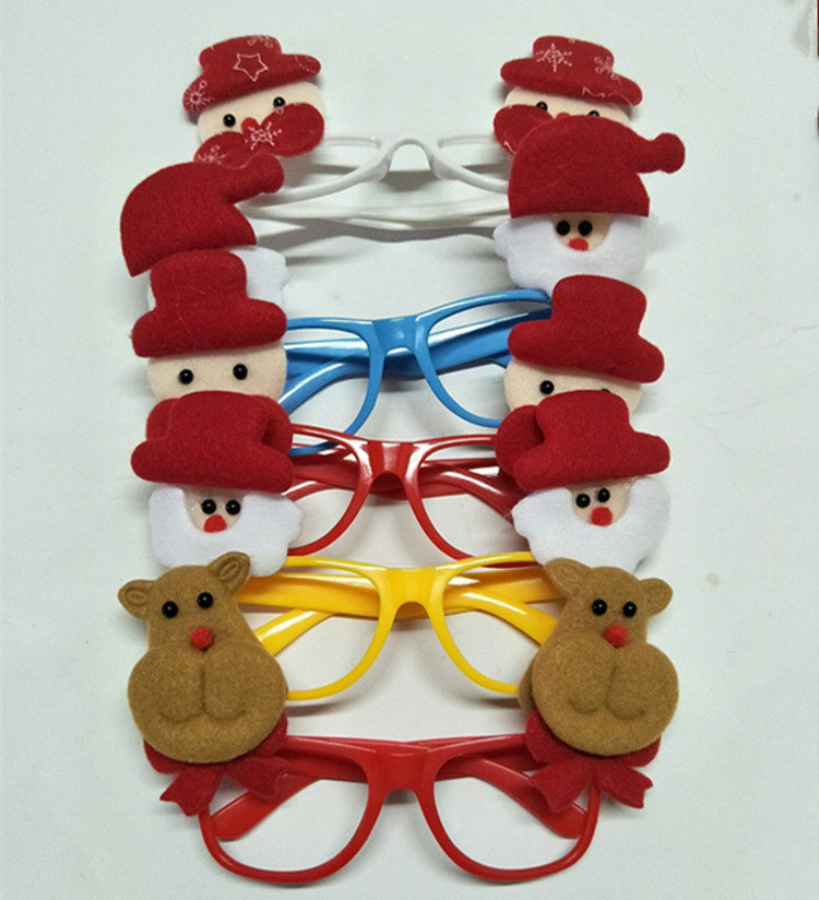Christmas pop circle Christmas decorations bracelet ring Santa snowman Christmas pen children's glasses gift