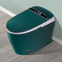 Japans creative instant automatic clamshell toilet Electric flush matte matte green integrated smart toilet