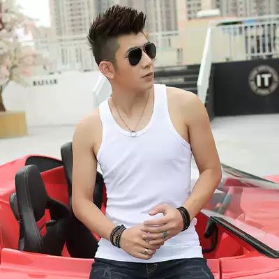 New men's vest cotton slim sports base shirt youth breathable stretch underwear sweatshirt every day 1