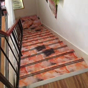 pvc stairs integral tread PVC non-slip plastic stairs step cushion marble strived upscale wear