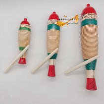 ORF percussion instrument Fish frog music teaching aids scraping frog Fish frog Ming tube shaving wooden fish clapper kindergarten school