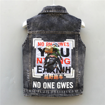 Childrens cowboy vest boys and girls spring and autumn girls baby Waistcoat Vest children boys with hats plus velvet horse clip tide