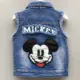 Áo vest nam mùa xuân và mùa thu denim bé gái mùa xuân và mùa thu 2 áo 3 trẻ em 4 phiên bản Hàn Quốc phần mỏng 7 tuổi 5 áo vest vai thủy triều 6 áo gile thu đông cho bé trai
