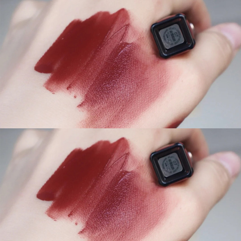 Capose cashmere mousse Lip Glazed Matt Red Velvety Red Milk Tea Color Lipstick Red Autumn Winter Lip Gloss honey