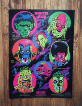 Spot BARBERSHOP pig REUZEL monster limited edition poster 63*45 size decorative painting