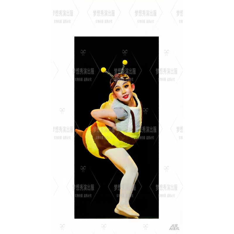 Funny Drama Selfie Bee Doll Costume, Shark Funny Children's Performance Outfit, June 1St Performance Stage Costume Funny Drama Selfie Bee Doll Costume, Shark Funny Children's Performance Outfit, June 1St Performance Stage Costume
