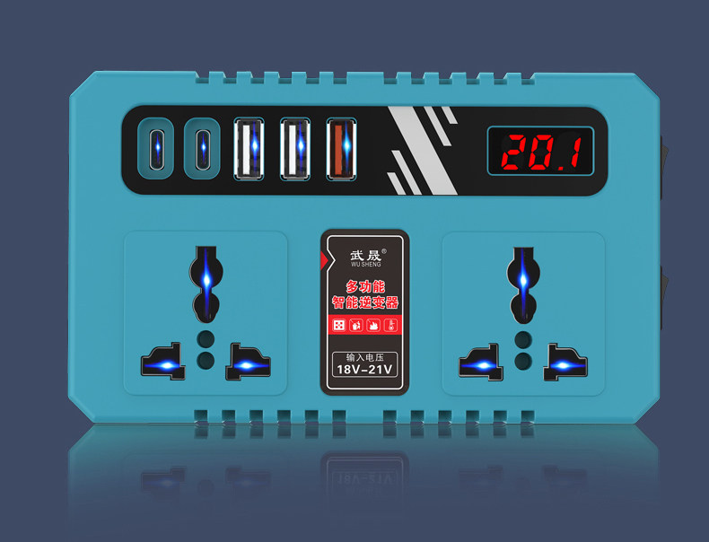Инвертор Ditpu ZZRT-F2W синий без аккумулятора