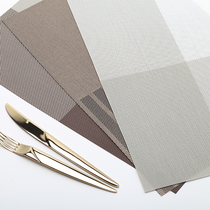 European Western placemats 4 pieces of anti-hot insulation mat table mat PVC waterproof plate mat home restaurant coasters