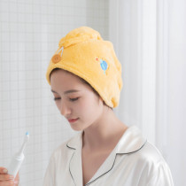 Cute Dry Hair Cap Woman Suction Speed Dry Super Bag Turban Dry Hair Hat Adult Thickened Bath Cap
