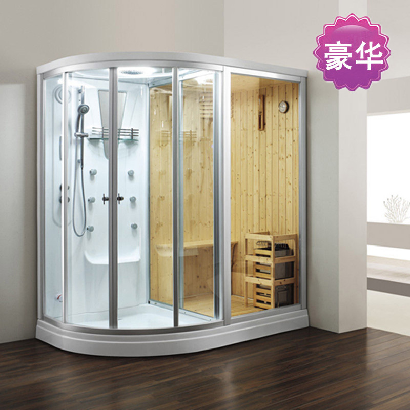Mona Lisa Bathroom Home Custom Arc Fan Shower Room Overall Dry And Wet Steam Separation Bathroom Sauna Sweat Steam Room