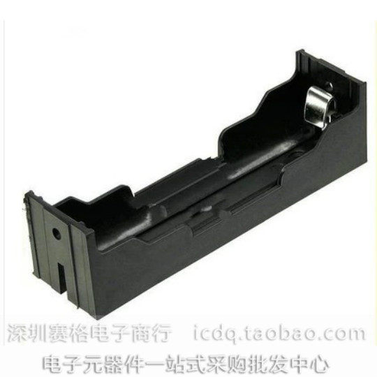 Spot Supply High Quality 18650 Fit 1 Section DIY Lithium Battery Case Small Black Clip 18650 Battery Seat Fall Resistant Material