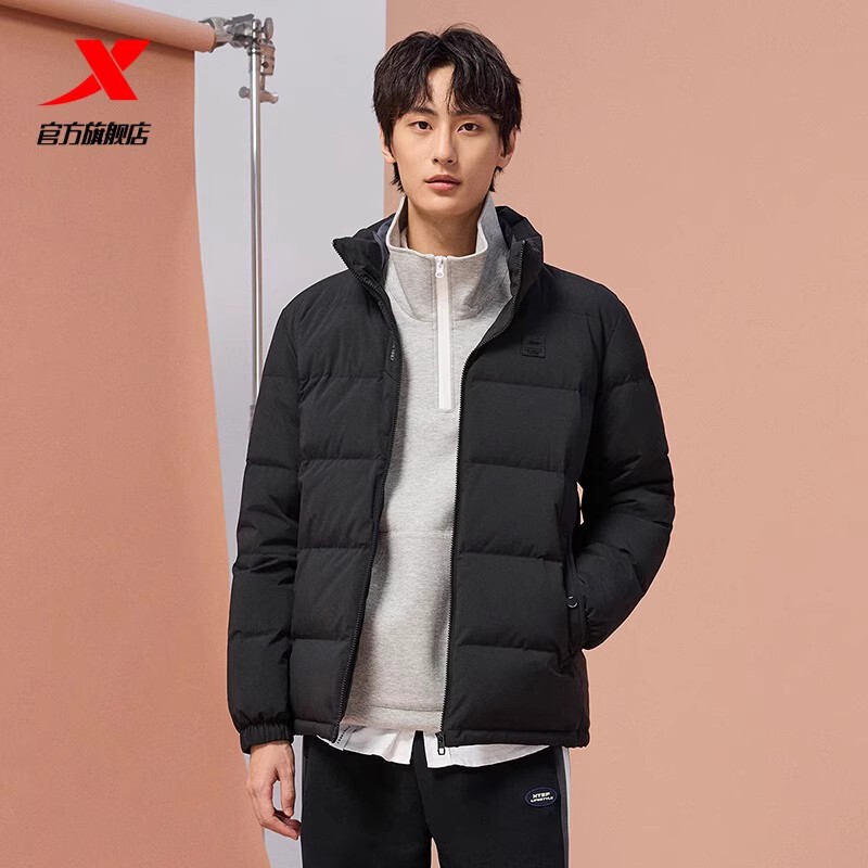 Xtep Men's down Jacket 190171 Winter New Casual Thickened down Jacket Cotton Coat 977429190171