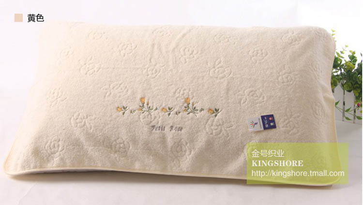 Cửa hàng mới đặc biệt Khăn vàng đích thực đồng bằng cotton tròn gối thêu thanh lịch 4201H giá đơn vỏ gối nằm