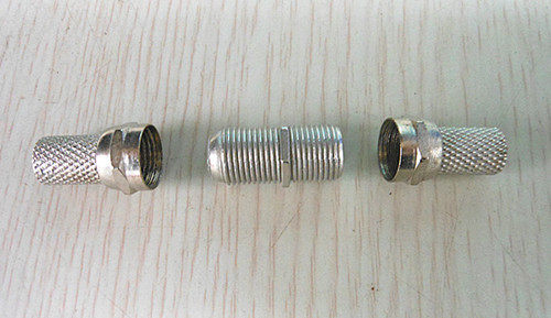 Cable TV signal cable closed circuit connector F head network cable coaxial cable extends 1 2 yuan 2