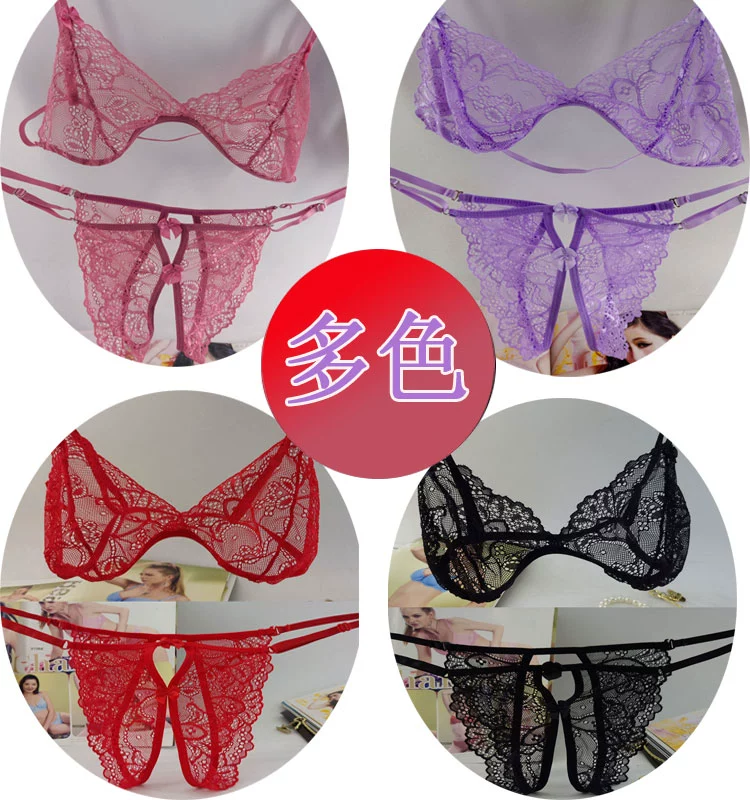 Bộ đồ lót của phụ nữ Sexy Lace nóng bỏng ba điểm hấp dẫn Sex Nhật Bản Lady Bộ đồ lót tình dục