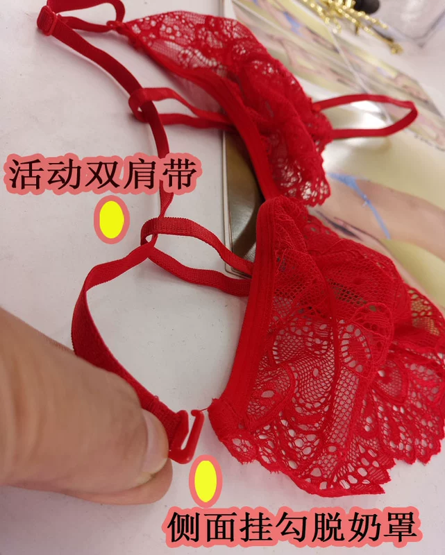 Bộ đồ lót của phụ nữ Sexy Lace nóng bỏng ba điểm hấp dẫn Sex Nhật Bản Lady Bộ đồ lót tình dục