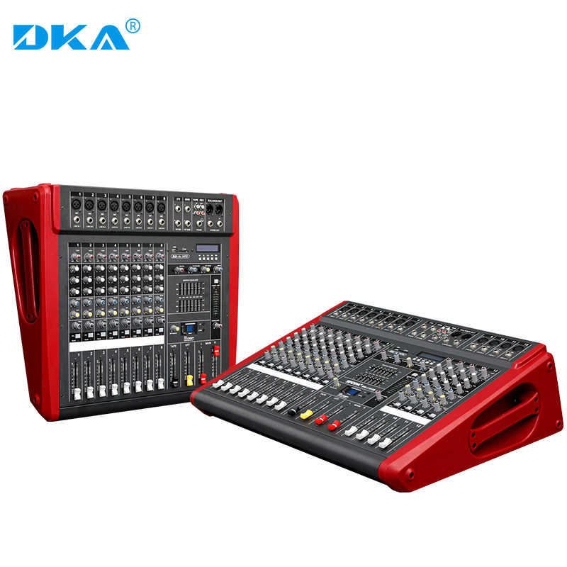 DKA 8 12 Road Conference Stage Performance Wedding high power professional Mixer with power amplifier All with balance