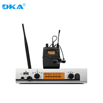 DKA EW300 Professional Performance Stage Wireless Listening Ear Back-To-Ear Headphones Return System Singer Band