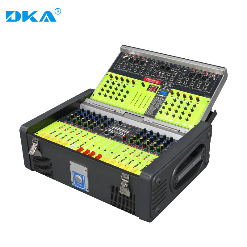 DKA professional wedding meeting stage performance High power Mixer with power amplifier All balanced Bluetooth 12 Way