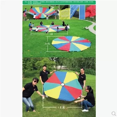 Kalemi Rainbow Umbrella Rally Umbrella Children's Sensory Equipment Kindergarten Parent-child Early Education Toys