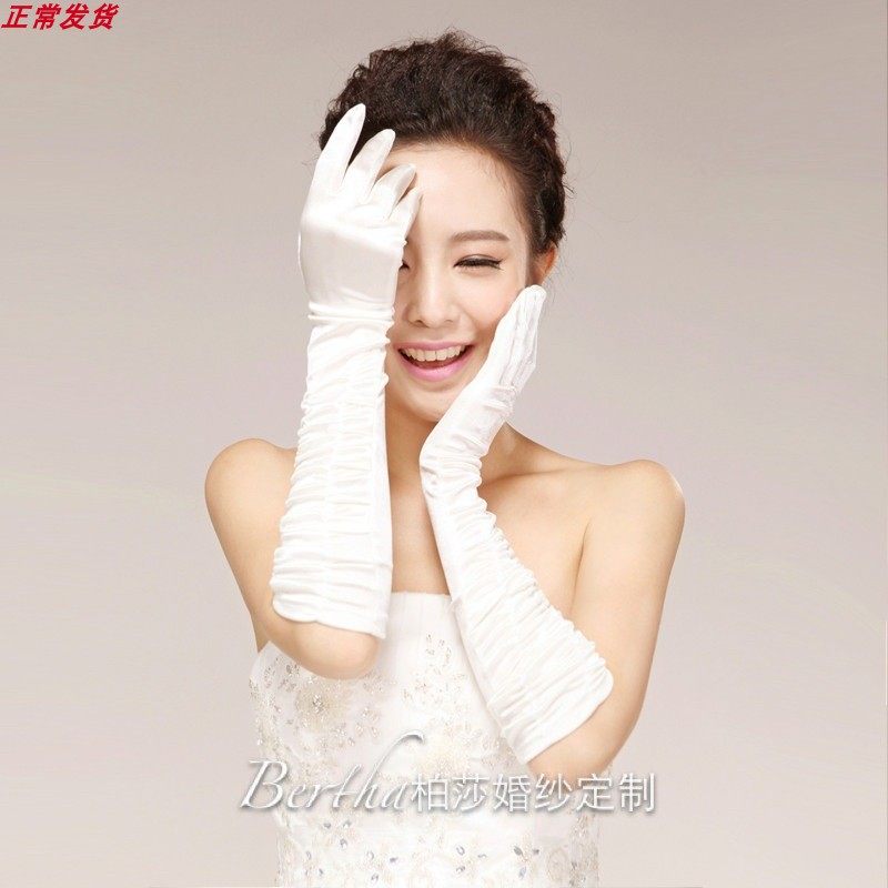 Bertha Classic Simple Hundred Bride Woven Gloves Wedding Gloves Sale