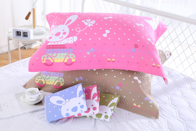 sự gia tăng lớn mở rộng một cặp gối 58 * 85 gắn thở thấm bông gạc khăn jacquard gối không phai - Khăn gối vỏ gối đẹp