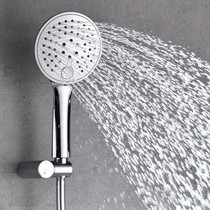 German three-function hand shower Air injection ultra-thin shower PVS anti-scalding hose All copper shower holder