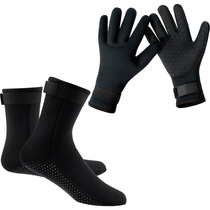 Snorkeling socks diving socks winter swimming swimming gloves foot headgear equipped with cold and non-slip warm wear and thickened male and female