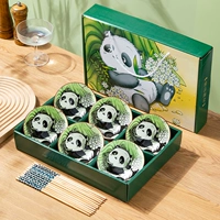 Panda 6 мисок из 6 подарочных коробочек для палочек