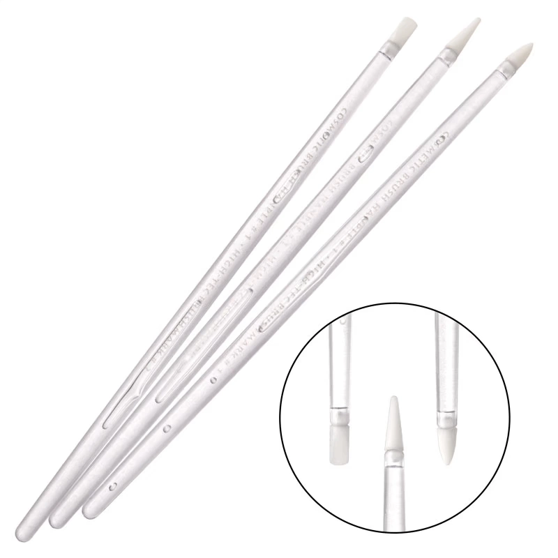 Fabi Nail Tools Nail Silicone Pen / Nail Ba Lan Chức năng Bút 3 Bộ (Mini) - Công cụ Nail