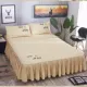 Khăn trải giường cotton kiểu váy trải giường một mảnh bông chống bụi chống trượt vỏ bảo vệ 1,5 mét 1,8 tấm nệm trải giường khăn trải giường - Váy Petti