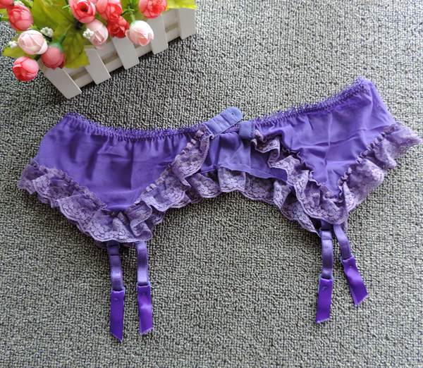 Châu Âu và Mỹ sexy lưới garter ngọt ngào ren garter quần