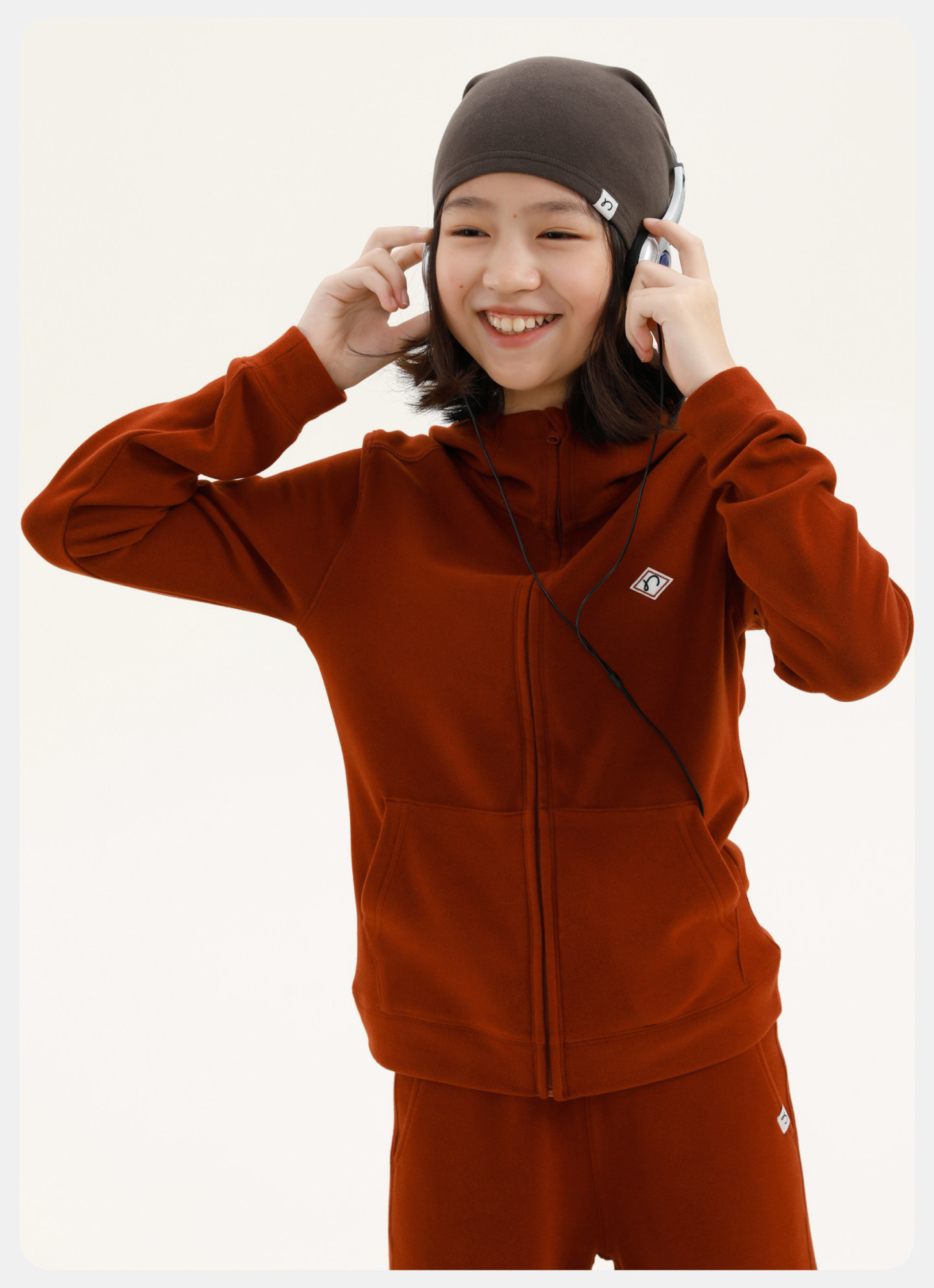 Capsule Naju Children's Clothing [Easy to Fold] Children's Sweatshirt Antibacterial Static-Free Lightweight Warm Fleece Zip-Up Jacket for Boys and Girls — 65