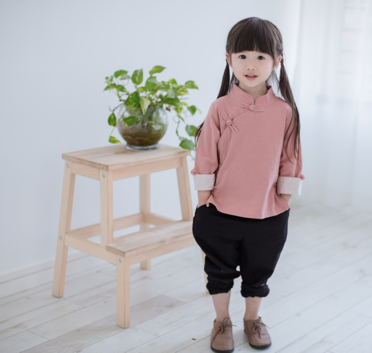 Chemise enfant à manche longue en lin - Ref 2082932 Image 32