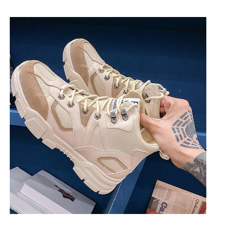 Giày cao gót nam Dunbu mùa đông xu hướng Hàn Quốc giày cũ siêu cháy giày thể thao giày sneaker nike