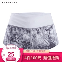Mangov sports shorts women anti-light loose loose quick-dry breathable fitness yoga pants running outside wear three-point pants women