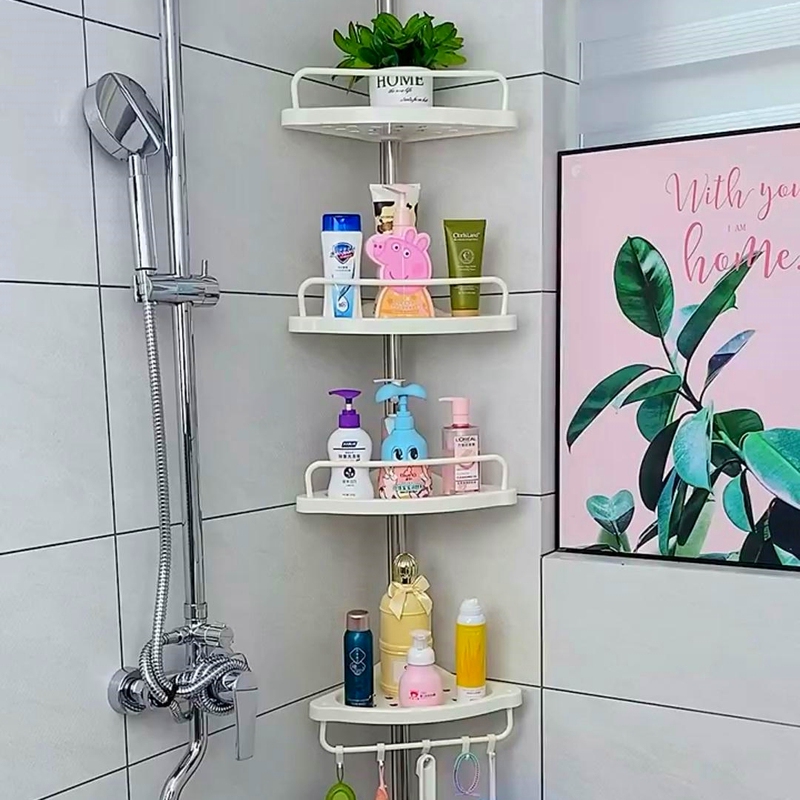 No-Drill Storage Rack for Bathroom, Shower Rack for Shower Gel, Shampoo, Triangular Stainless Steel Storage Shelf No-Drill Storage Rack for Bathroom, Shower Rack for Shower Gel, Shampoo, Triangular Stainless Steel Storage Shelf