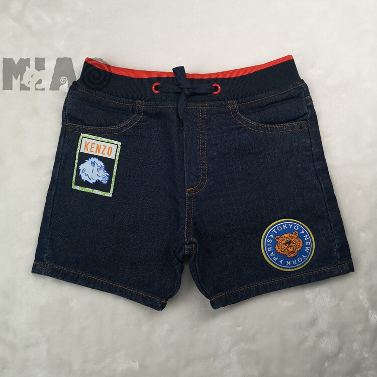 European kenzo Kenzo Takada spring and summer soft denim shorts boys children's clothing baby kids comfortable