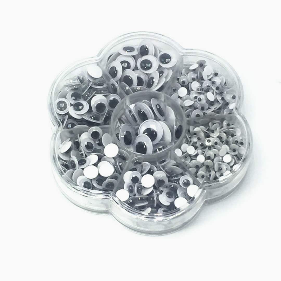 Black & White Plastic Active Eyes Barrel Kindergarten Baby Early Teach Children Handmade DIY Make Material Toys