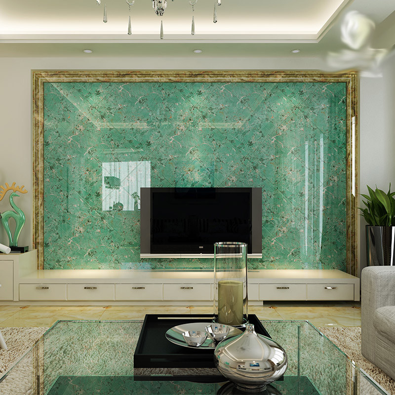 Emerald tiles Imitation marble floor tiles 800x800 living room background wall Wear-resistant floor tiles Wall tiles