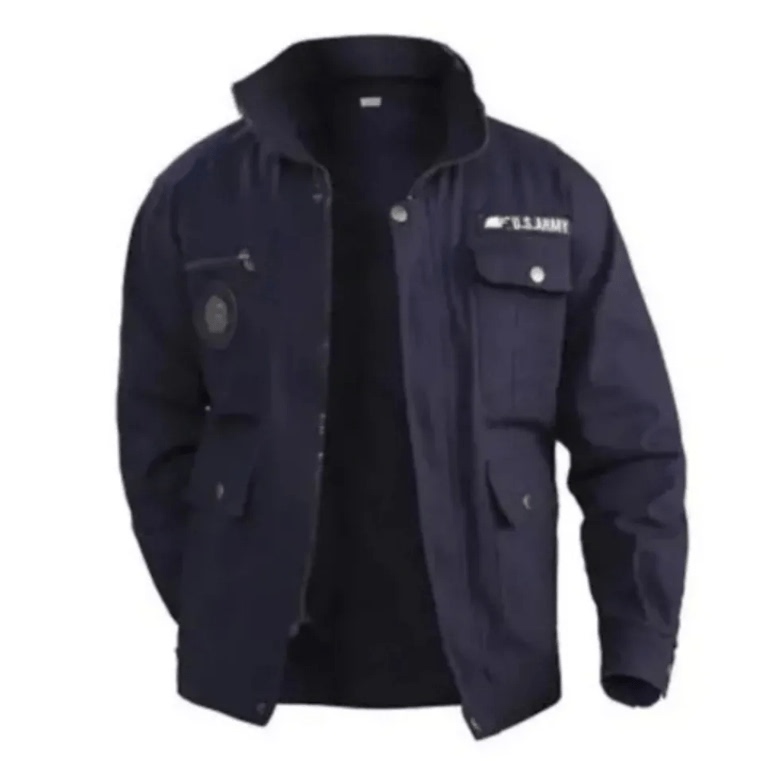 Pure Cotton Canvas Workwear Men's Top Single Piece Spring and Autumn Long-Sleeved Thickened Wear-Resistant Anti-Scalding Auto Repair Welding Labor Protection Clothing
