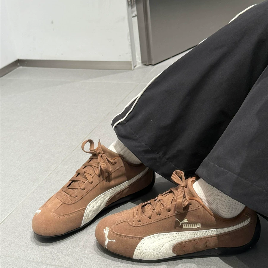 Мужские и женские Speedcat retro, бронзирование, suede, низкий топ, гонки, 461603