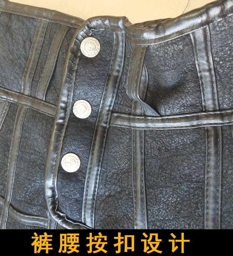 Lông một quần lót lông cừu quần da nam và nữ cao eo len quần trung niên quần ấm thoi trang nam