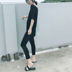Ba quần Acetate Satin Quần lụa mùa hè dành cho nữ Mặc mỏng - Khởi động cắt shop quần áo nữ Khởi động cắt