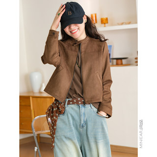 Designed retro short jacket produced by xiaoer