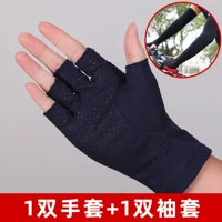 Перчатки, черные нарукавники