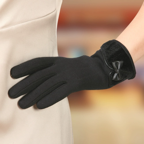 Удерживающие тепло утепленные трикотажные перчатки, в корейском стиле, по фигуре