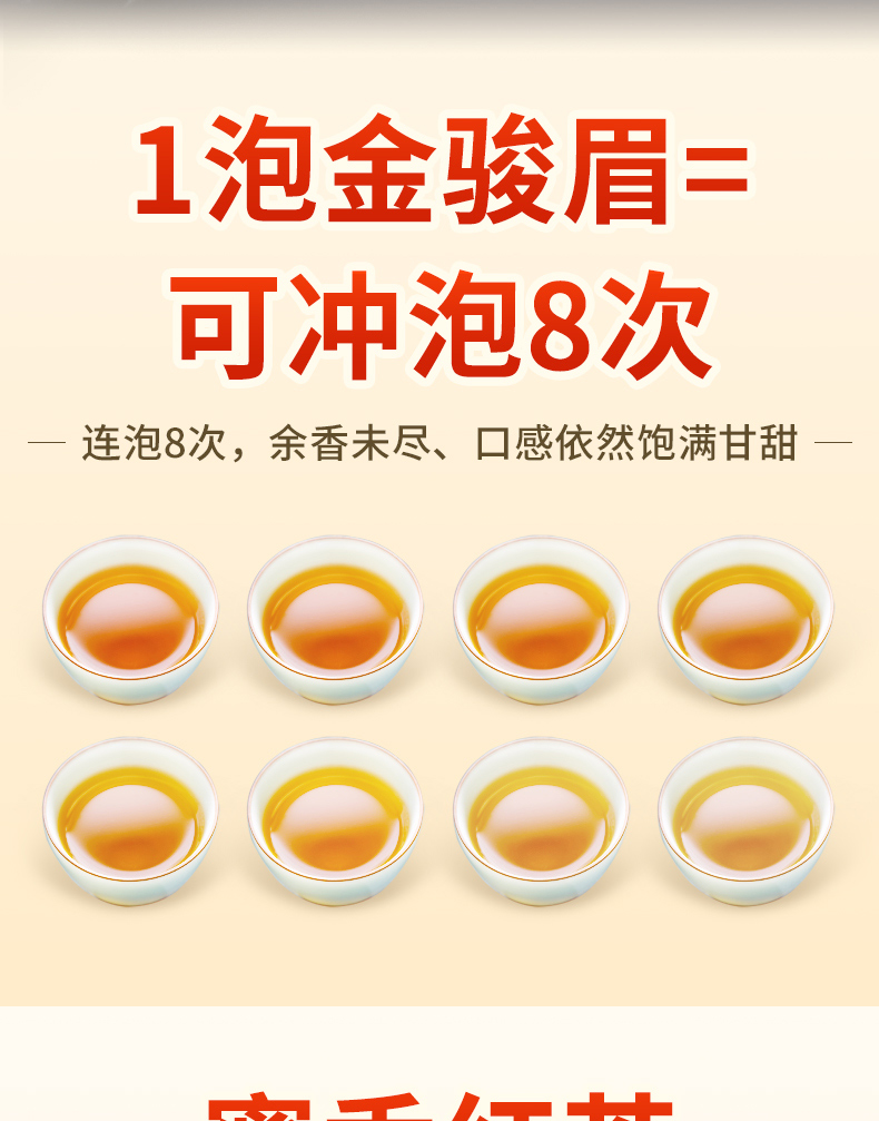 梅府茗家 正宗桐木关 蜜香金俊眉 250g 图2