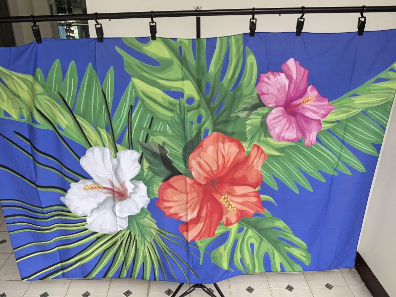 Foreign Trade Export to the South Pacific, Hawaiian Island Artificial Cotton Rayon Sarong Wrap Cloth, Samoa, Fiji Foreign Trade Export to the South Pacific, Hawaiian Island Artificial Cotton Rayon Sarong Wrap Cloth, Samoa, Fiji